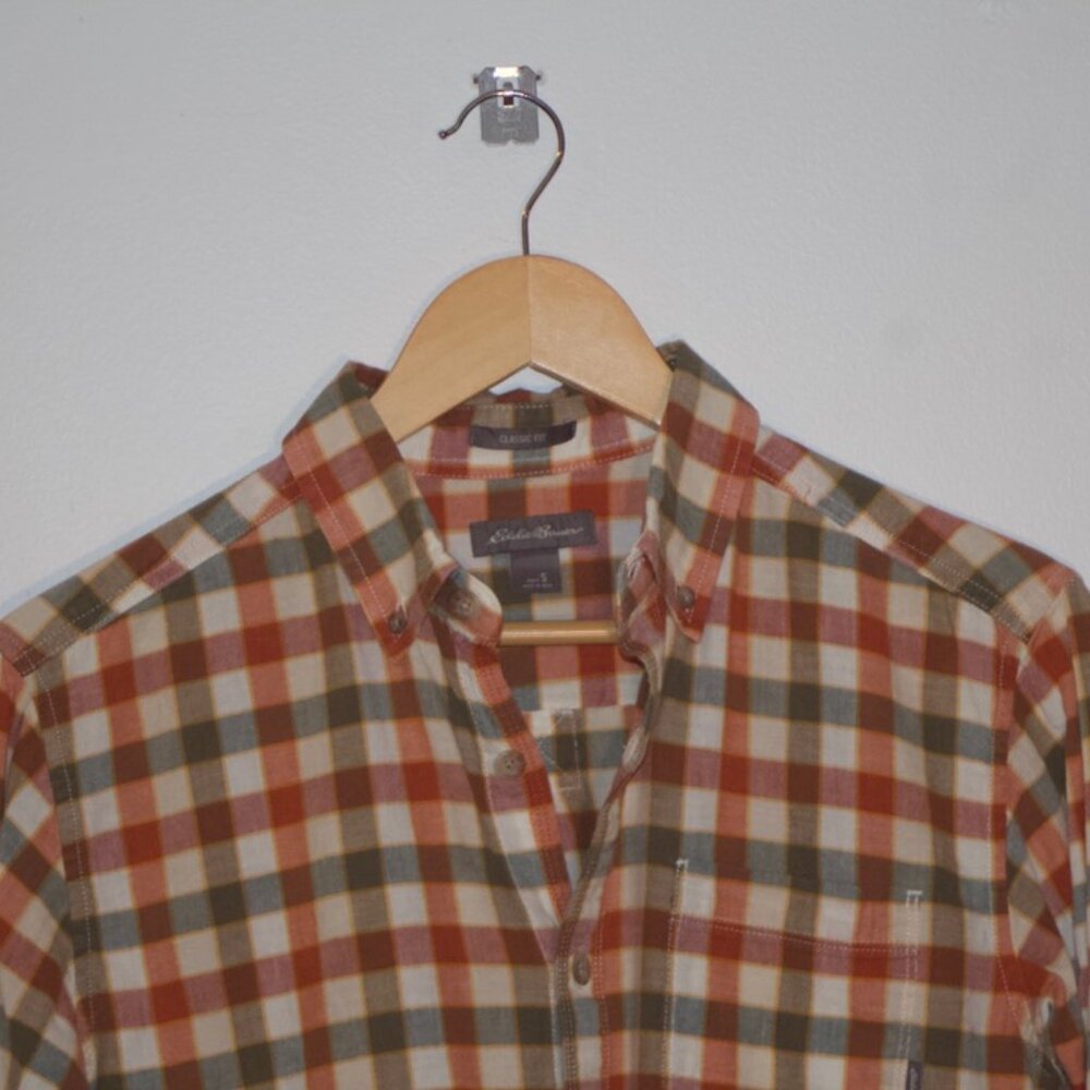 Eddie Bauer Plaid Shirt - S - Classic Fit